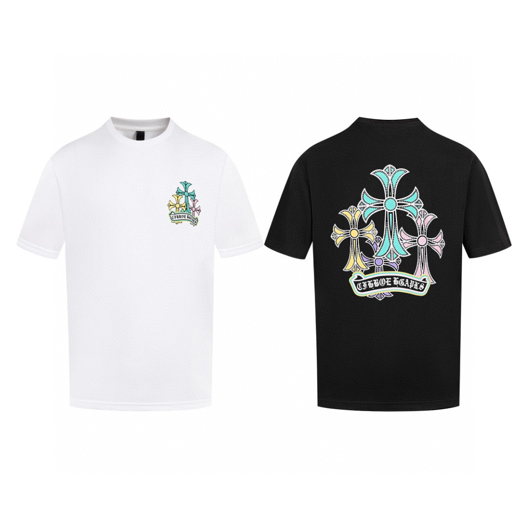 クロムハーツ Tシャツ黒&白 H0164｜存在感を纏う人気Tシャツ